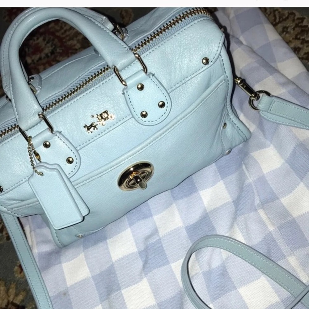 Baby blue coach bag
